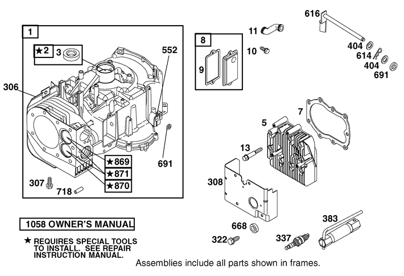 Engine Briggs and Stratton Model 28b702 1041 E1