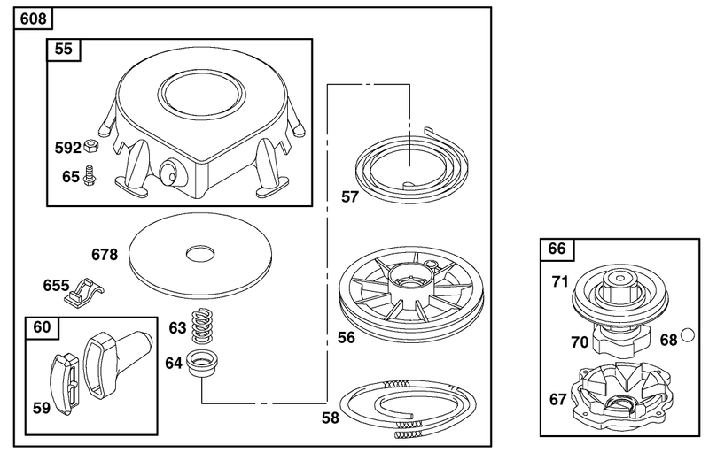 Engine Briggs and Stratton Model 28b702 1041 E1