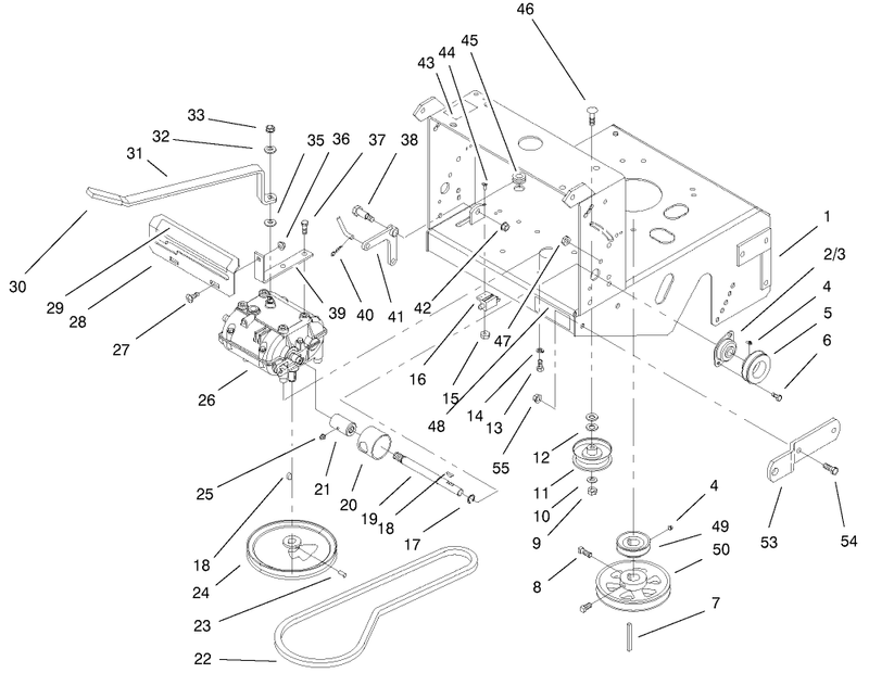 Transmission and Drive Pulley Assembly
