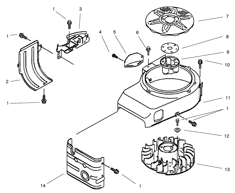 Cooling Equipment Assembly Kawasaki Model FB460V LS08