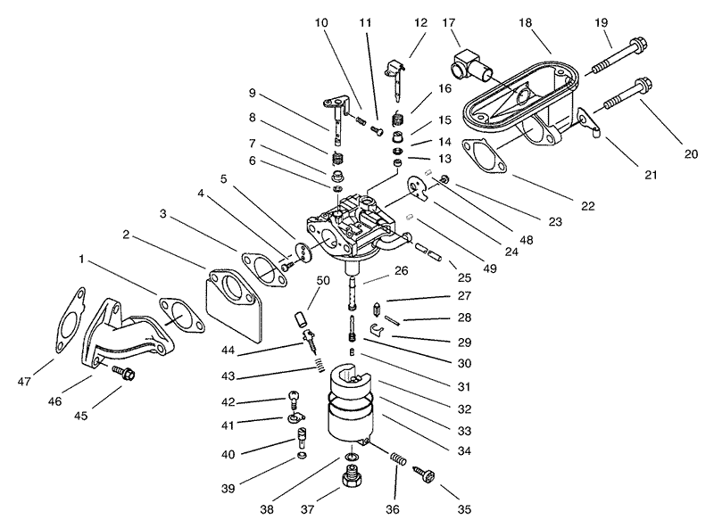 Carburetor Assembly Kawasaki Model FB460V LS08