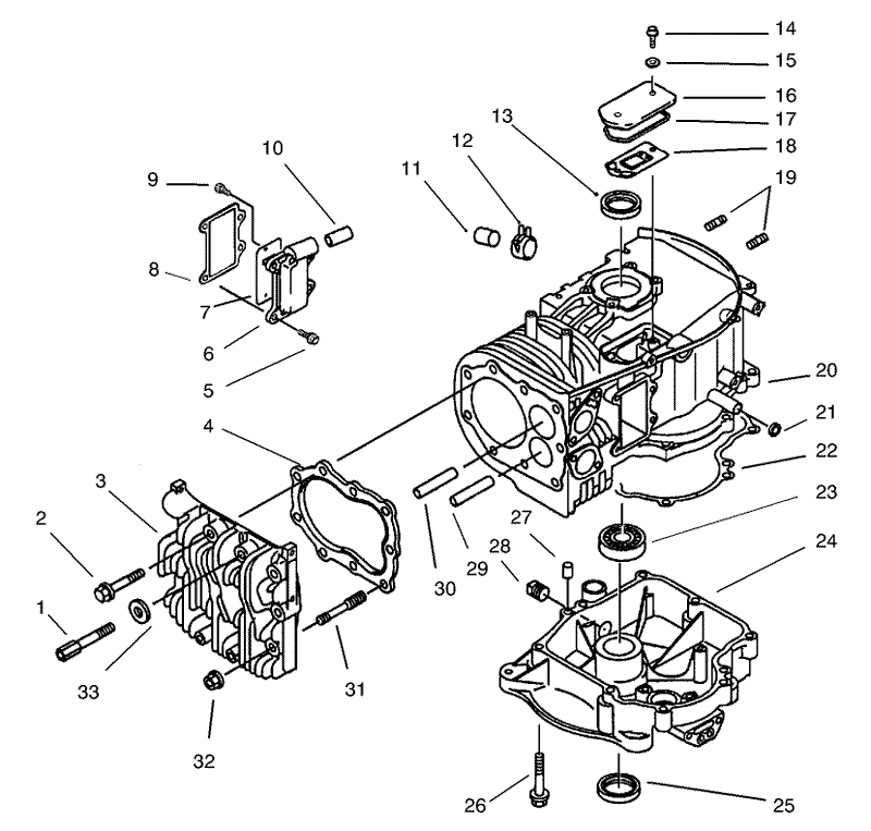 Crankcase Assembly Kawasaki Model FB460V LS08