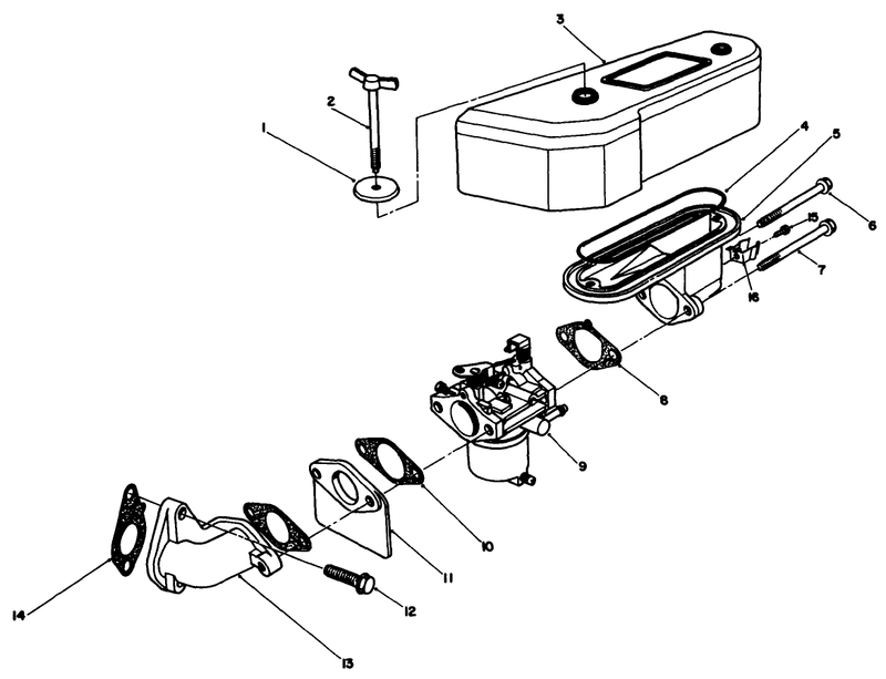 Air Cleaner and Carburetor Assembly