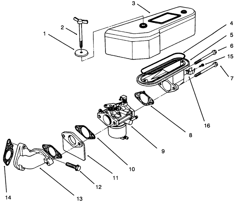 Air Cleaner and Carburetor Assembly
