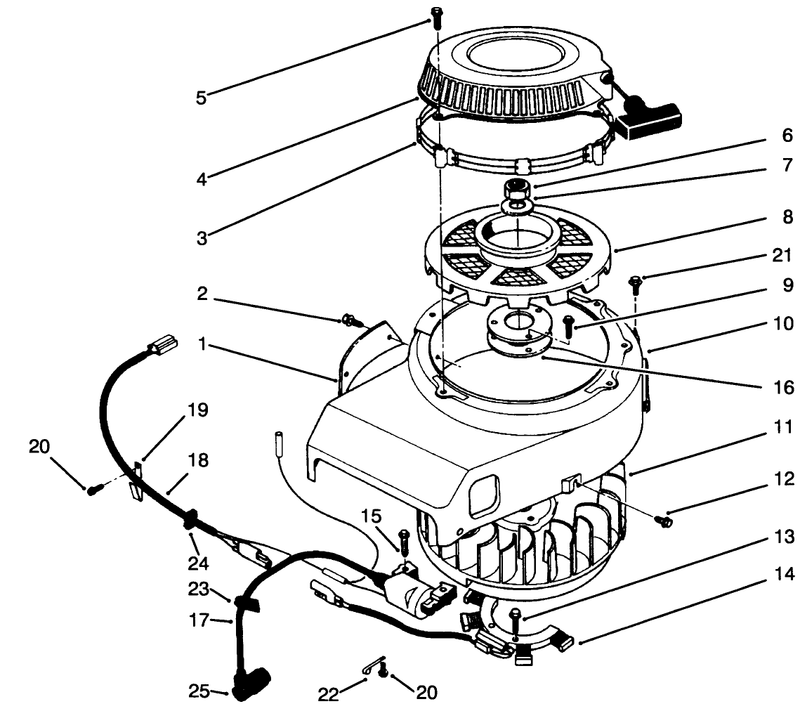 Recoil and Flywheel Assembly