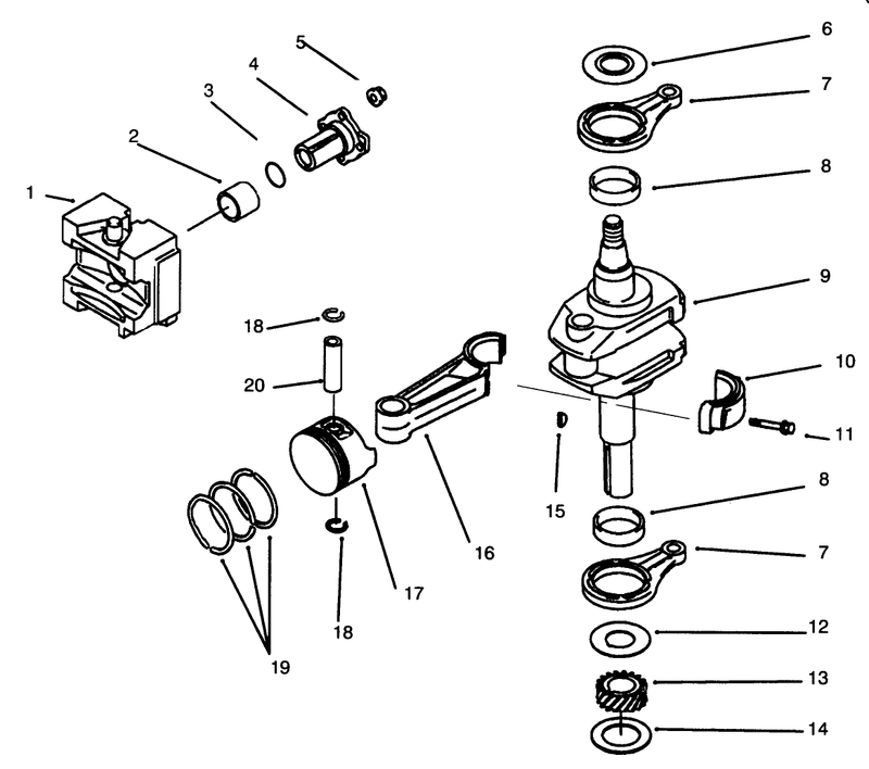Pistoncrankshaft