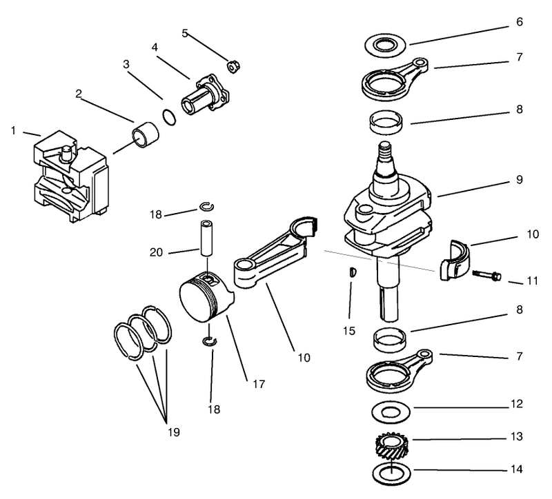 Pistoncrankshaft