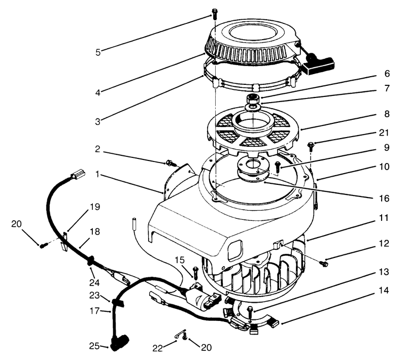 Recoil and Flywheel Assembly