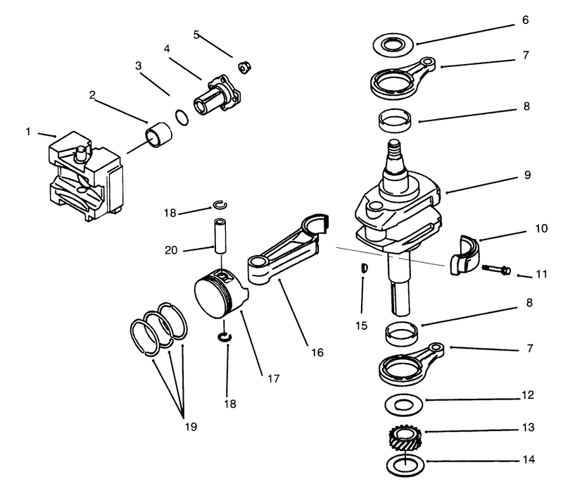 Pistoncrankshaft