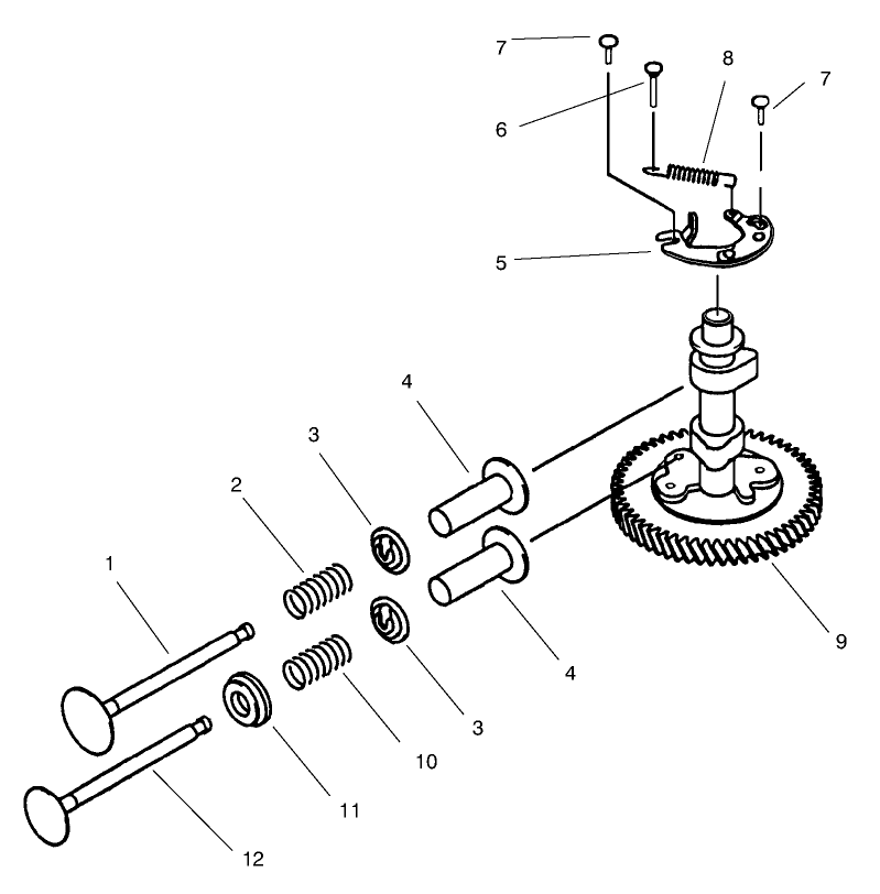 Valvecamshaft Kawasaki Model B400v Type R300