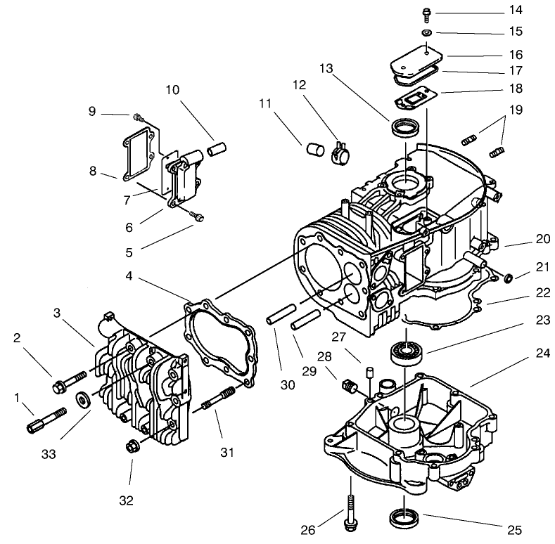 Crankcase Kawasaki Model Fb460v Type Ks08