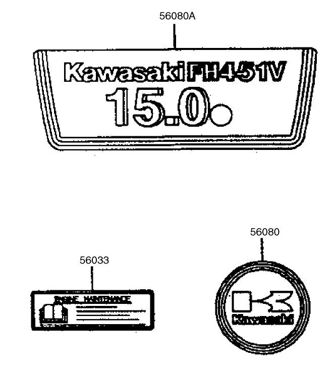 Starterdecals Kawasaki Fh500v As08