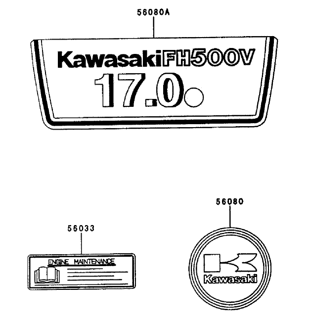 Starterdecals Kawasaki Fh500v As25