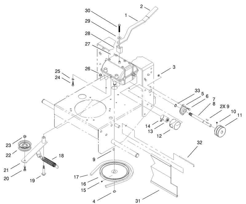 Transmission and Drive Pulley Assembly