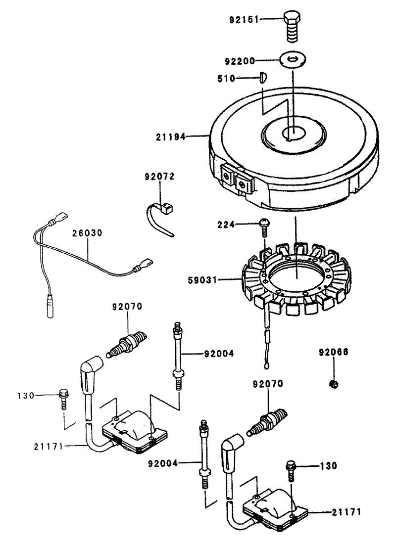 Electrical Equipment Assembly Continued Kawasaki FH500V AS25