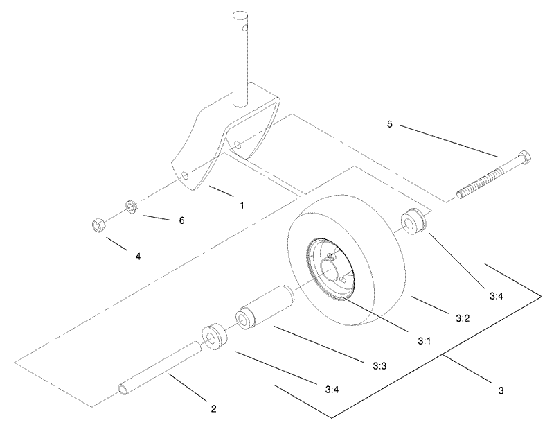 Caster and Wheel Assembly No 1 322154