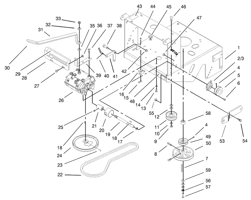 Transmission and Drive Pulley Assembly
