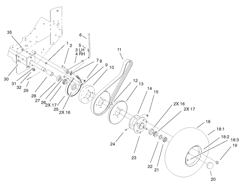Wheel Drive and Brake Assembly