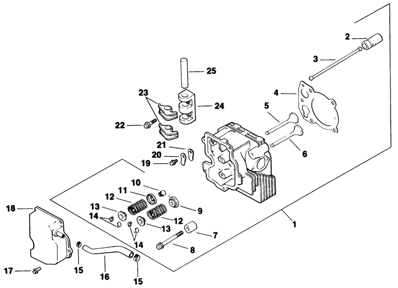 Cylinder Headvalvebreather Kohler Engine Model No Cv14t 1412