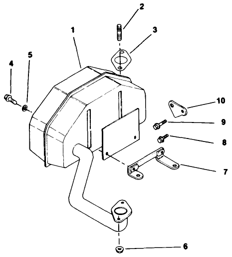 Exhaust Kohler Engine Model No Cv14 T 1412