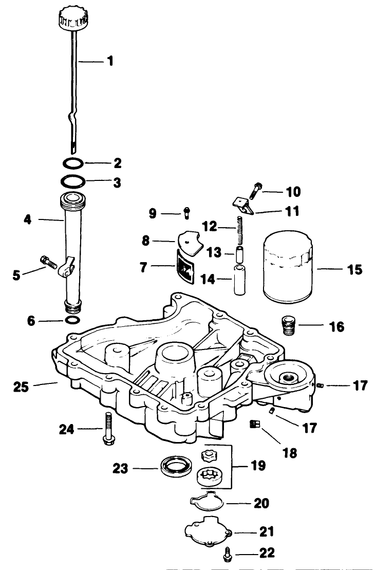 Oil Panlubrication Engine Kohler Model No Cv14 T 1412