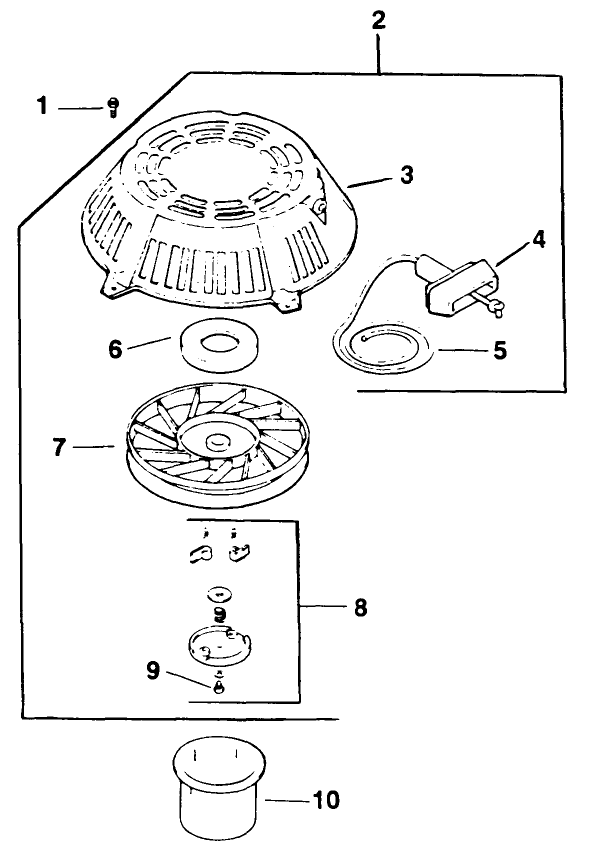 Starting System Engine Kohler Model No Cv14 T 1412