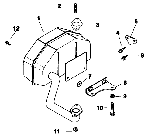 Exhaust Engine Kohler Model No Cv14t 1412