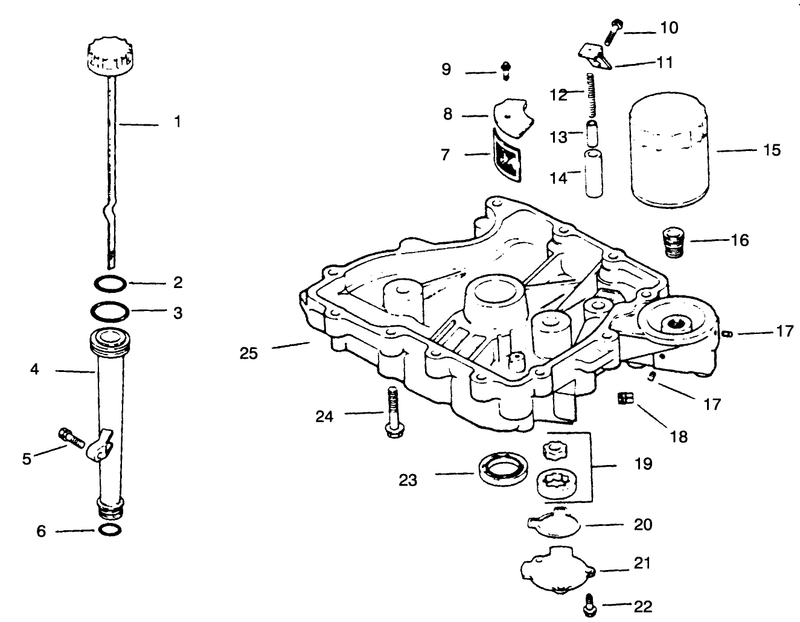 Oil Panlubrication Engine Kohler Model No Cv14 T 1412