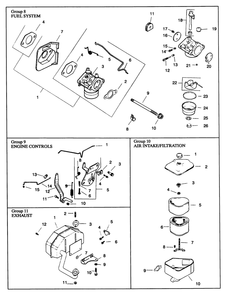 Engine Kohler Model No Cv14 T 1412continued