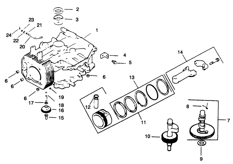 Engine Kohler Model No Cv14t 1412