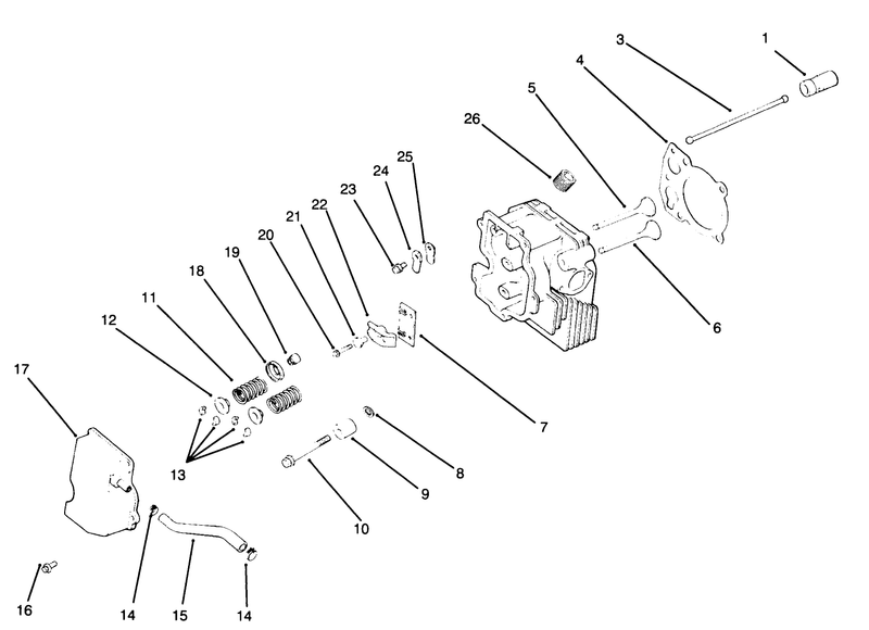 Cylinder Head Valve and Breather