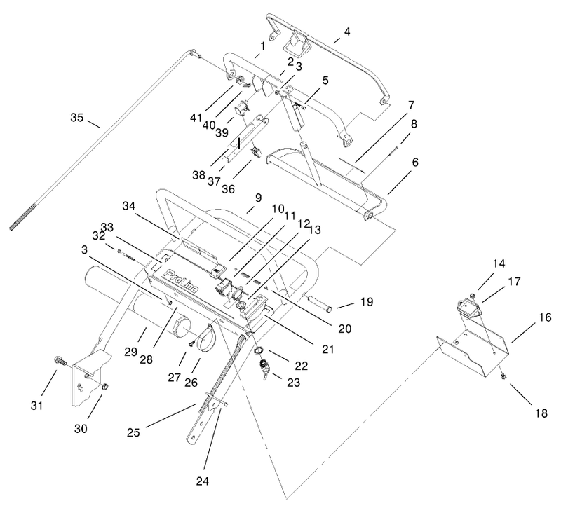 Handle and Control Panel Assembly