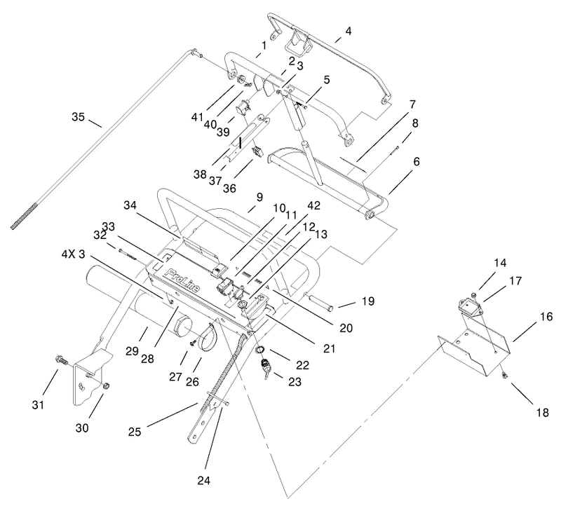 Handle and Control Panel Assembly