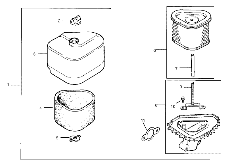 Air Cleaner Assembly Kohler CV15T PS 41560