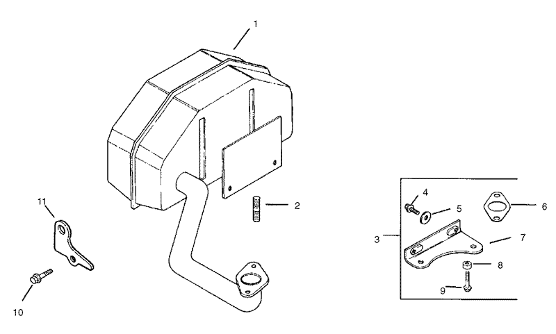 Exhaust Assembly Kohler CV15T PS 41560