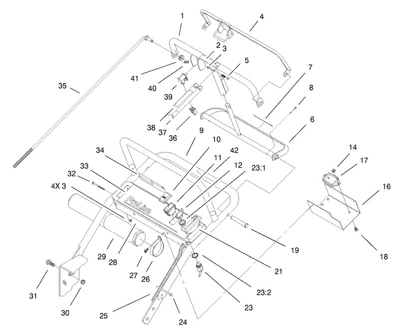 Handle and Control Panel Assembly