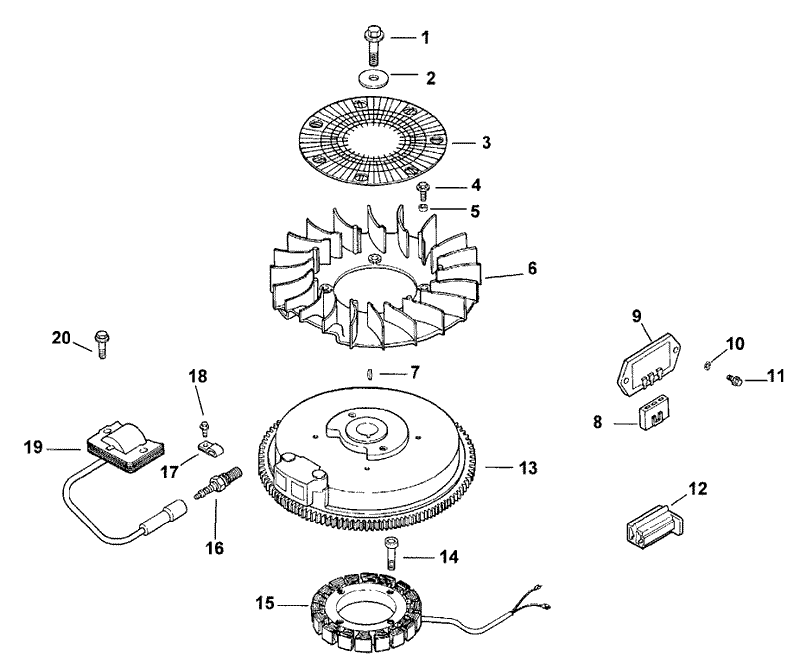 Ignition and Electrical Assembly Kohler CV15T PS 41560