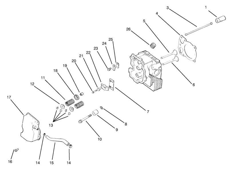 Cylinder Head Valve and Breather