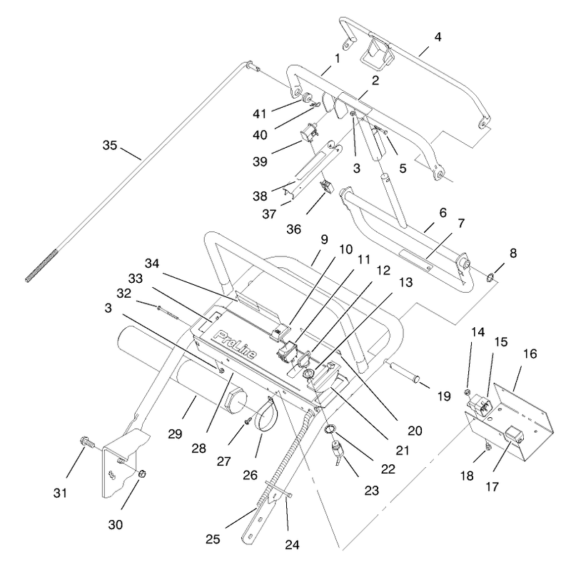 Handle and Control Panel Assembly