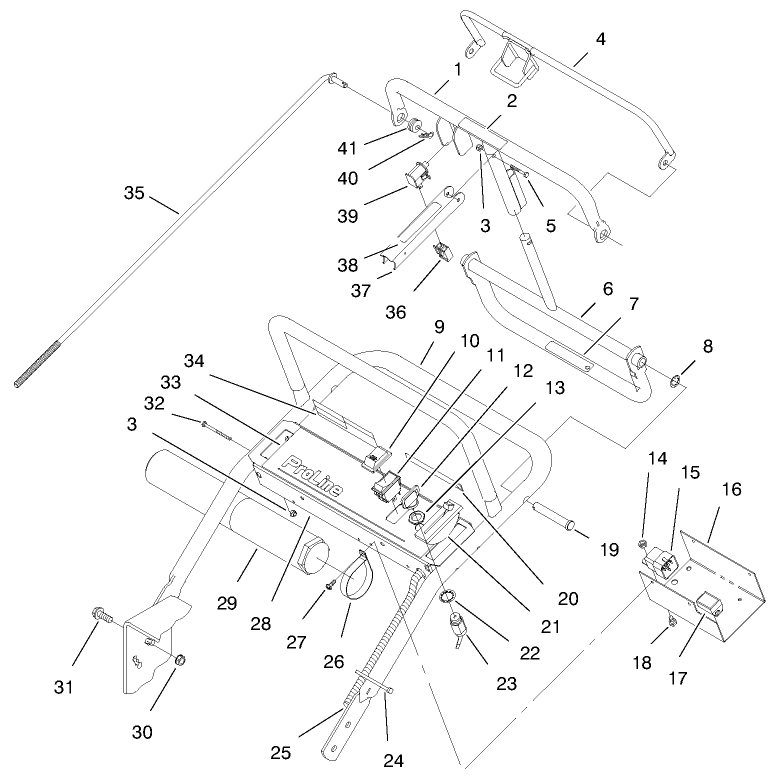 Handle and Control Panel Assembly