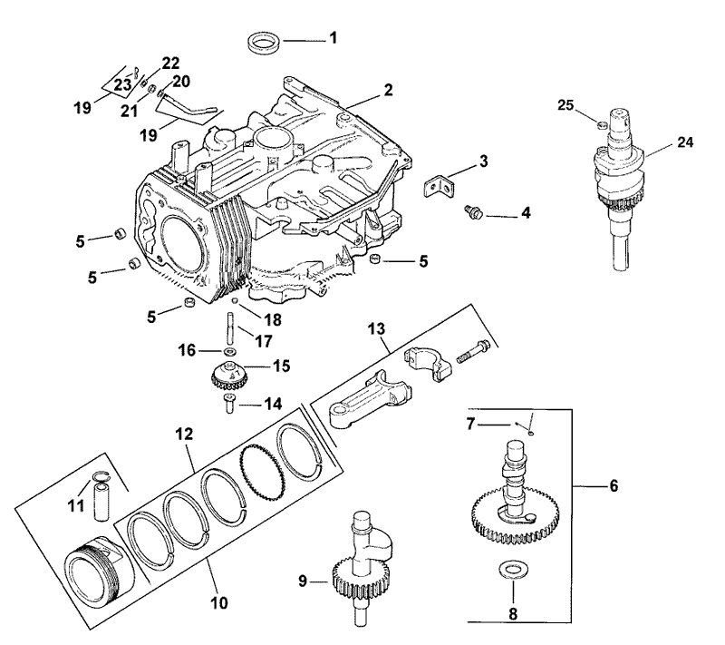 Crankcase Assembly Kohler CV15T 41608