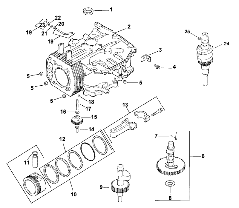 Crankcase Assembly Kohler CV15T 41608