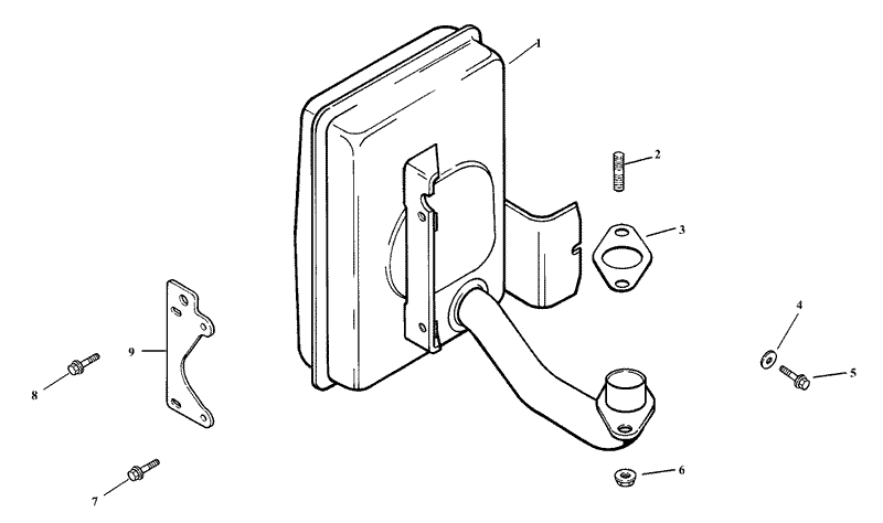 Exhaust Assembly Kohler CV15T 41608