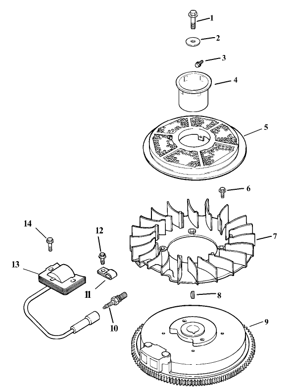 Ignition and Electrical Assembly Kohler CV15T 41608