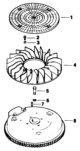 Flywheel Engine Kohler Model No Mv16s Type 56511
