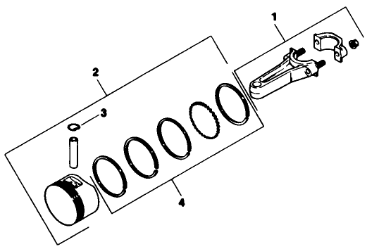 Piston and Rod Engine Kohler Model No Mv16s Type 56511