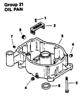 Engine Kohler Model No Mv16s Type Ps56519 Oil Pan Group 21