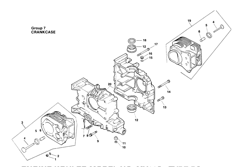 Crankcase Engine Kohler Model No Mv16s Type Ps56519