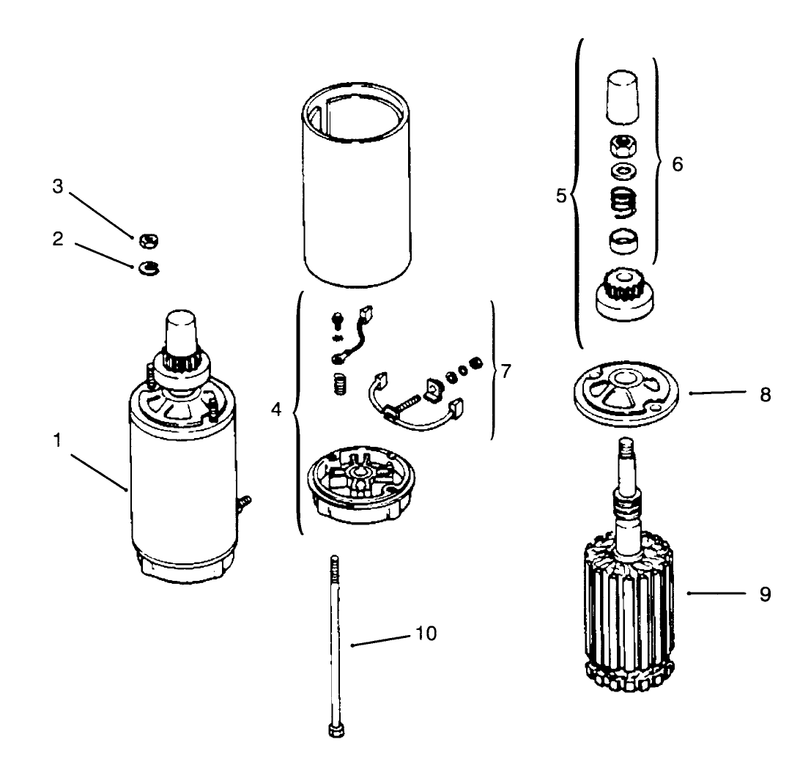 Starter Engine Kohler Model No Mv16s Type Ps56519