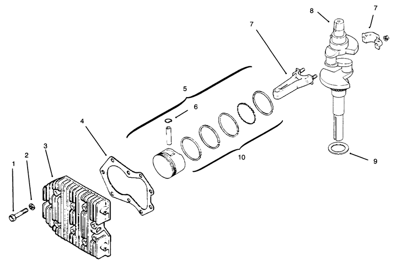 Cylinder Head Crankshaft Pistons And Connecting Rods